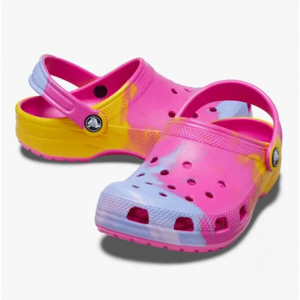 208288-6UC CLASSIC OMBRE Kids Classic Clogs Juice/Multi