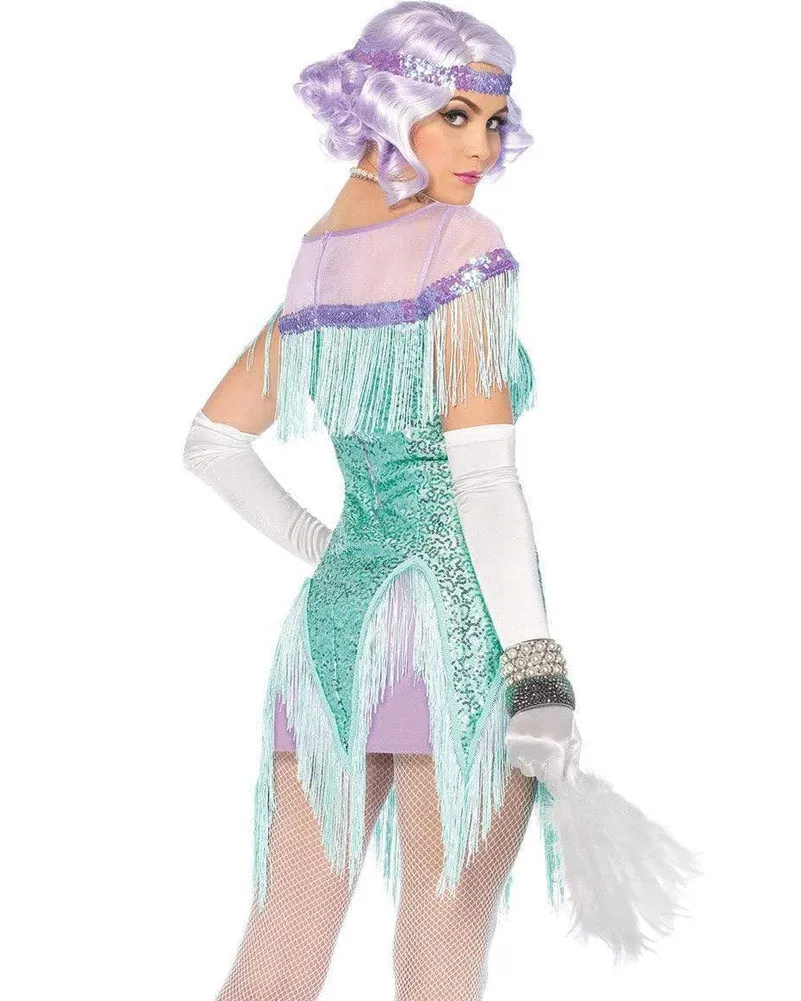 20s Aqua Foxtrot Flirt Flapper Womens Costume
