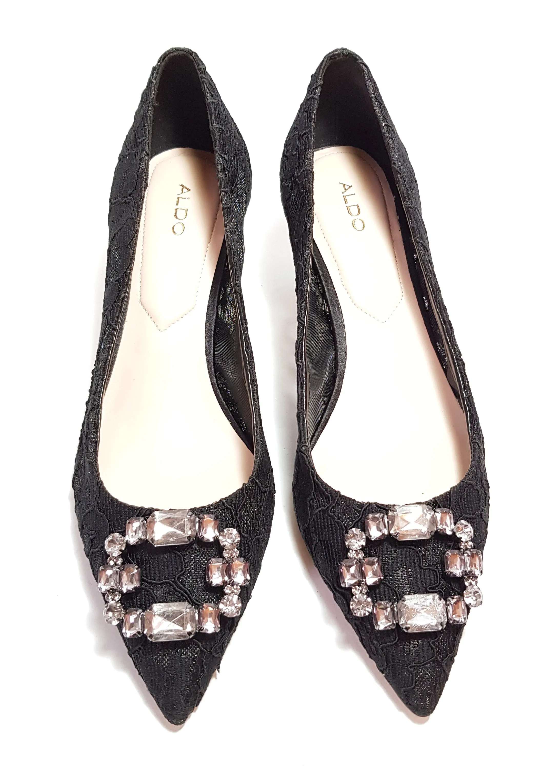 ALDO Black 'UFFOGLIANO' Lace Pumps | Brand New |