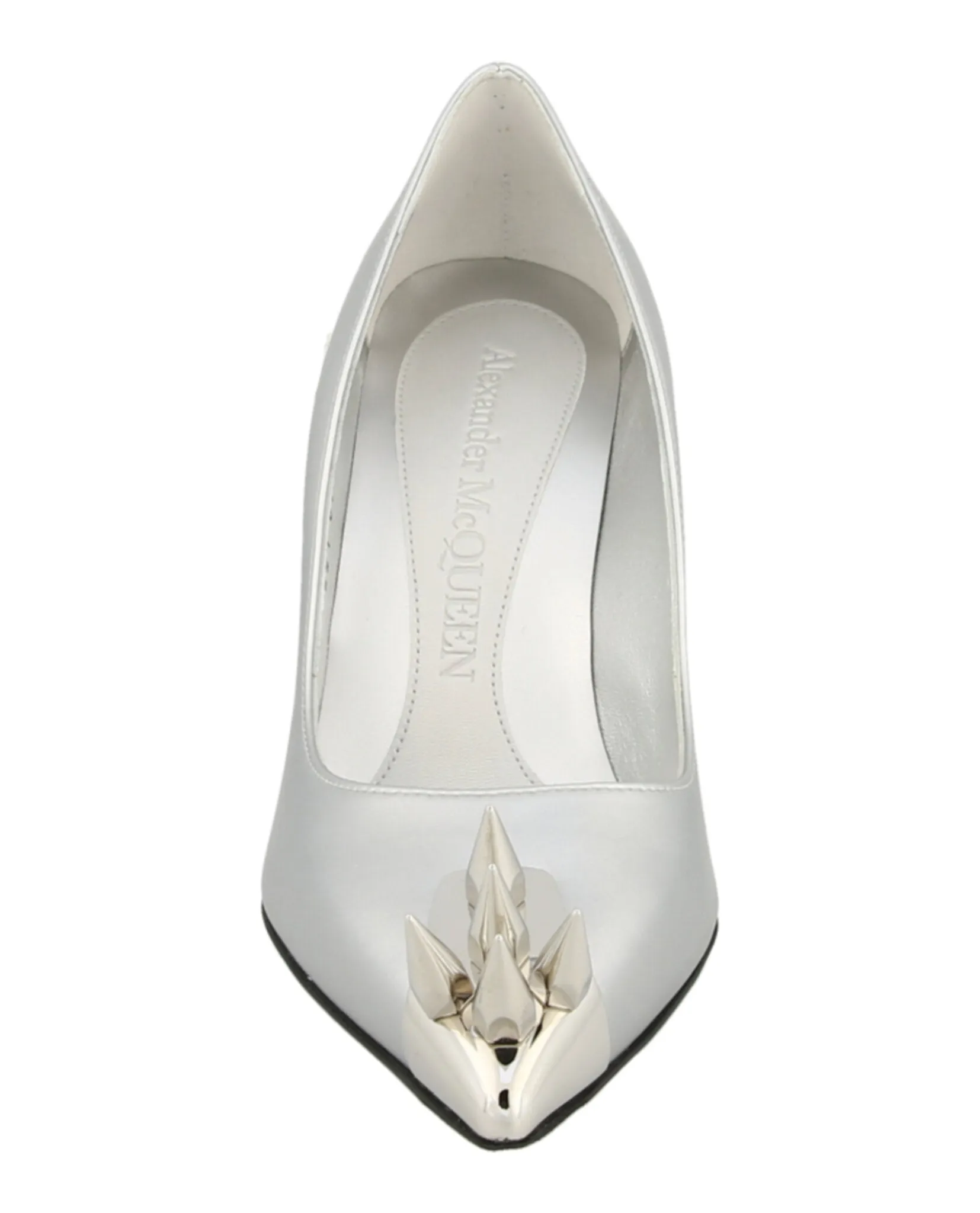 Alexander McQueen Womens Stud Metallic Pumps