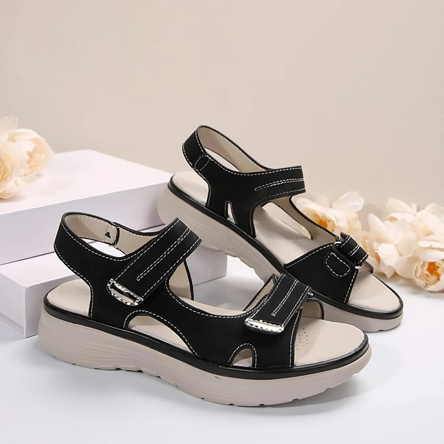 Avylays Orthopedic Sandals for Women, Women Walking Sandals with Arch Support Comfortable Outdoor Hiking Sandals