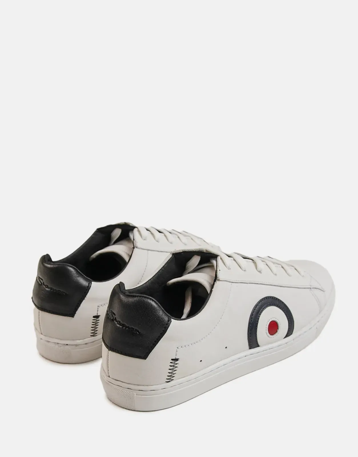 Ben Sherman Target Leather White Sneakers