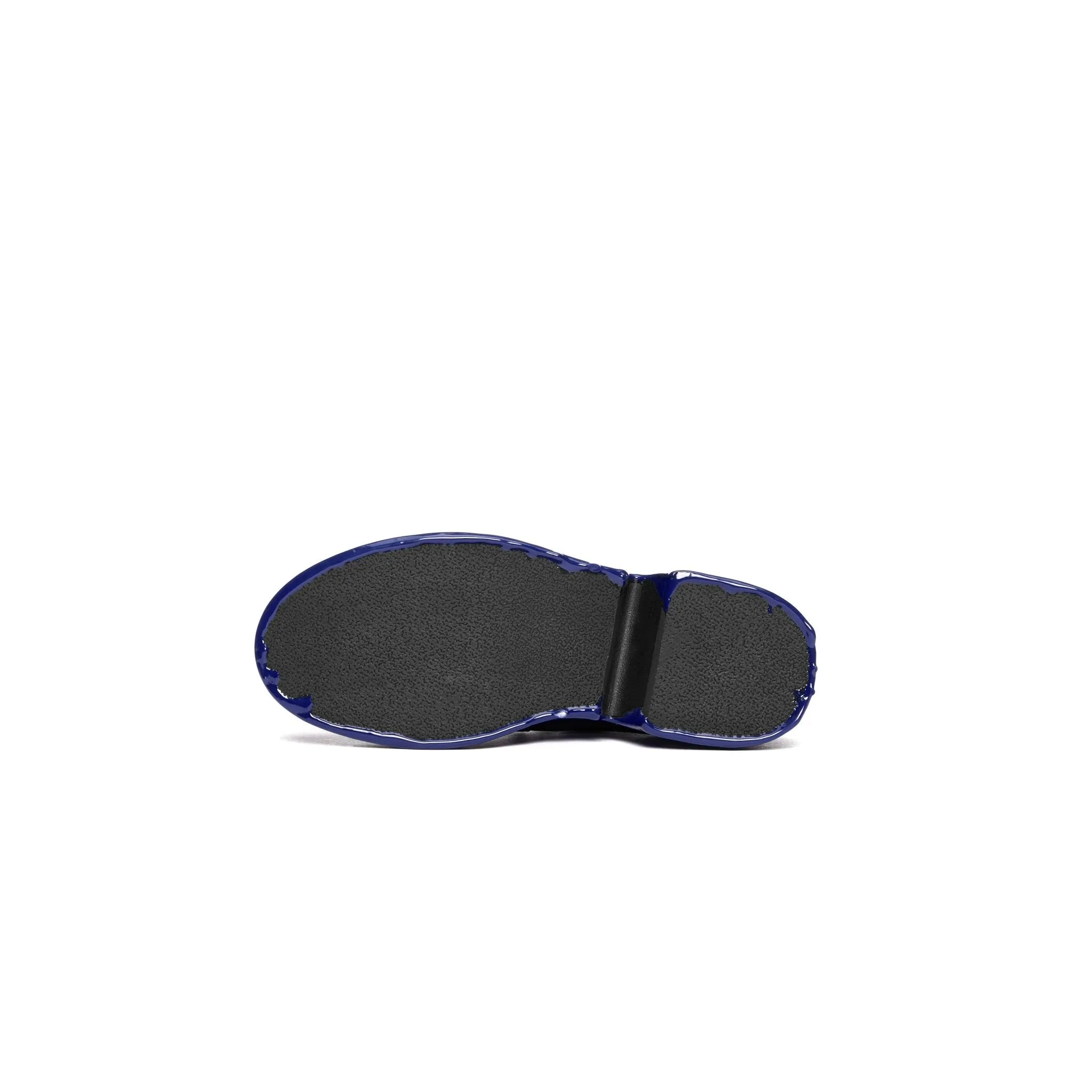 Black Rubber-Drenched Non-Edged Loafers