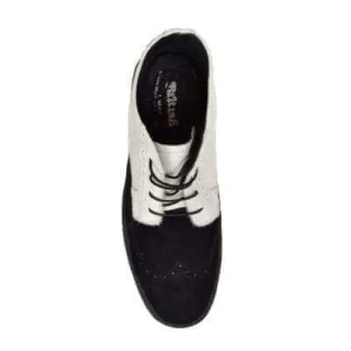 British Walkers Custom Made to Order Men's Black/White Pony and Baby Lama Skin