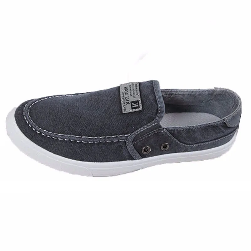 Casual Canvas Solid Color Slip-Ons For Men