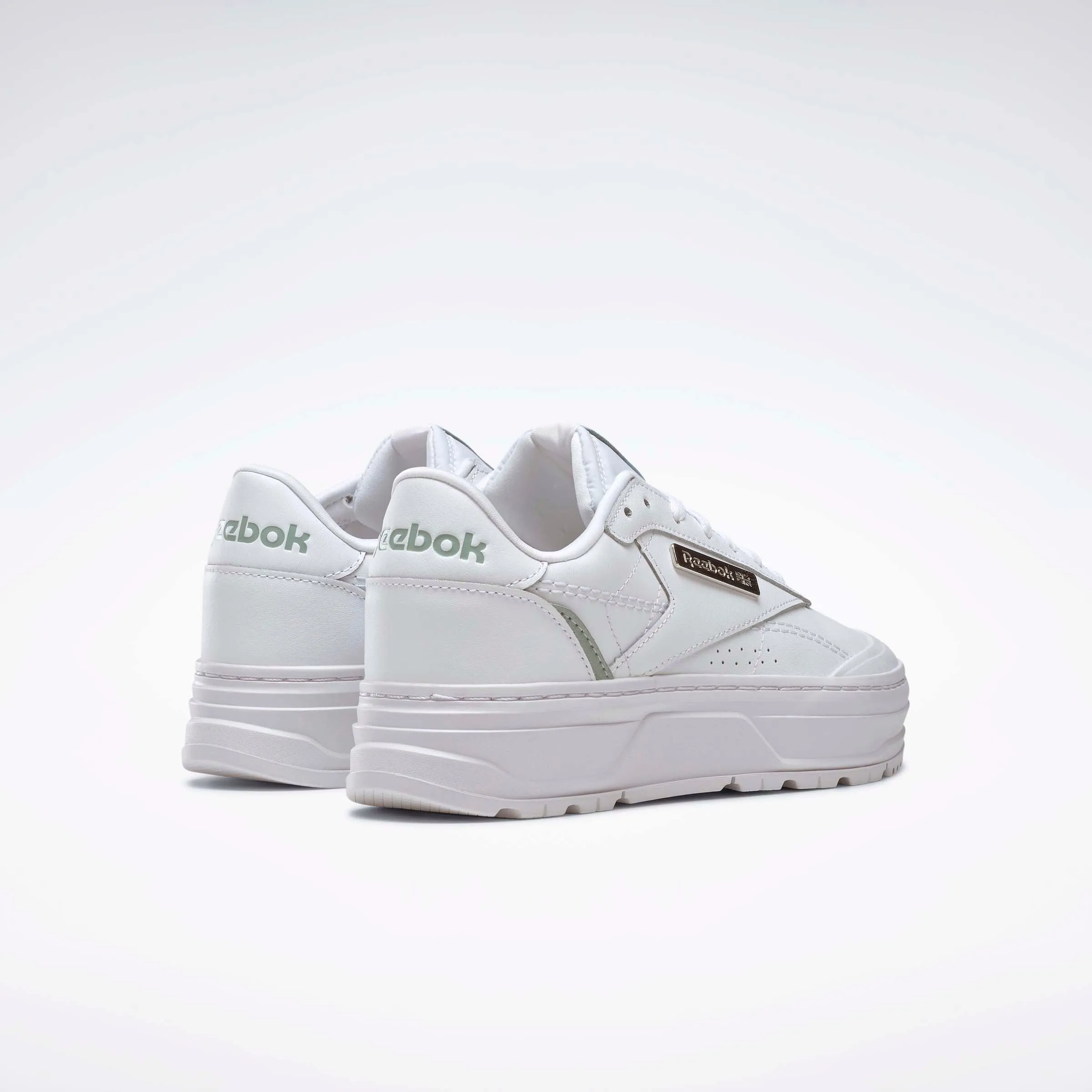 Club C Double Geo Shoes White/Seaside Grey/Silver