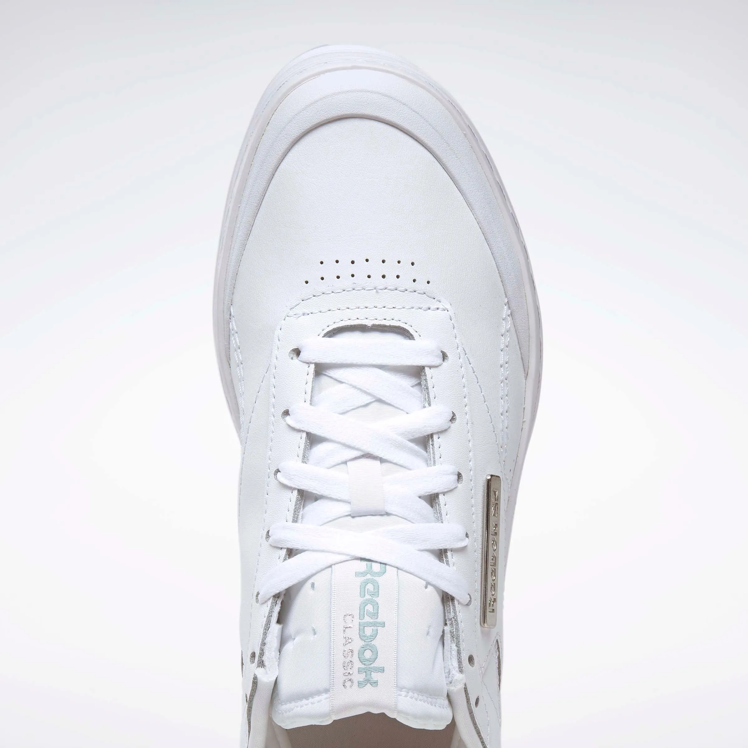 Club C Double Geo Shoes White/Seaside Grey/Silver