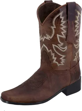 Cowboy Boots for Women Cowgirl Western Ankle Booties Low Chunky Heels Pointed Toe Retro Embroidered Short Shoes