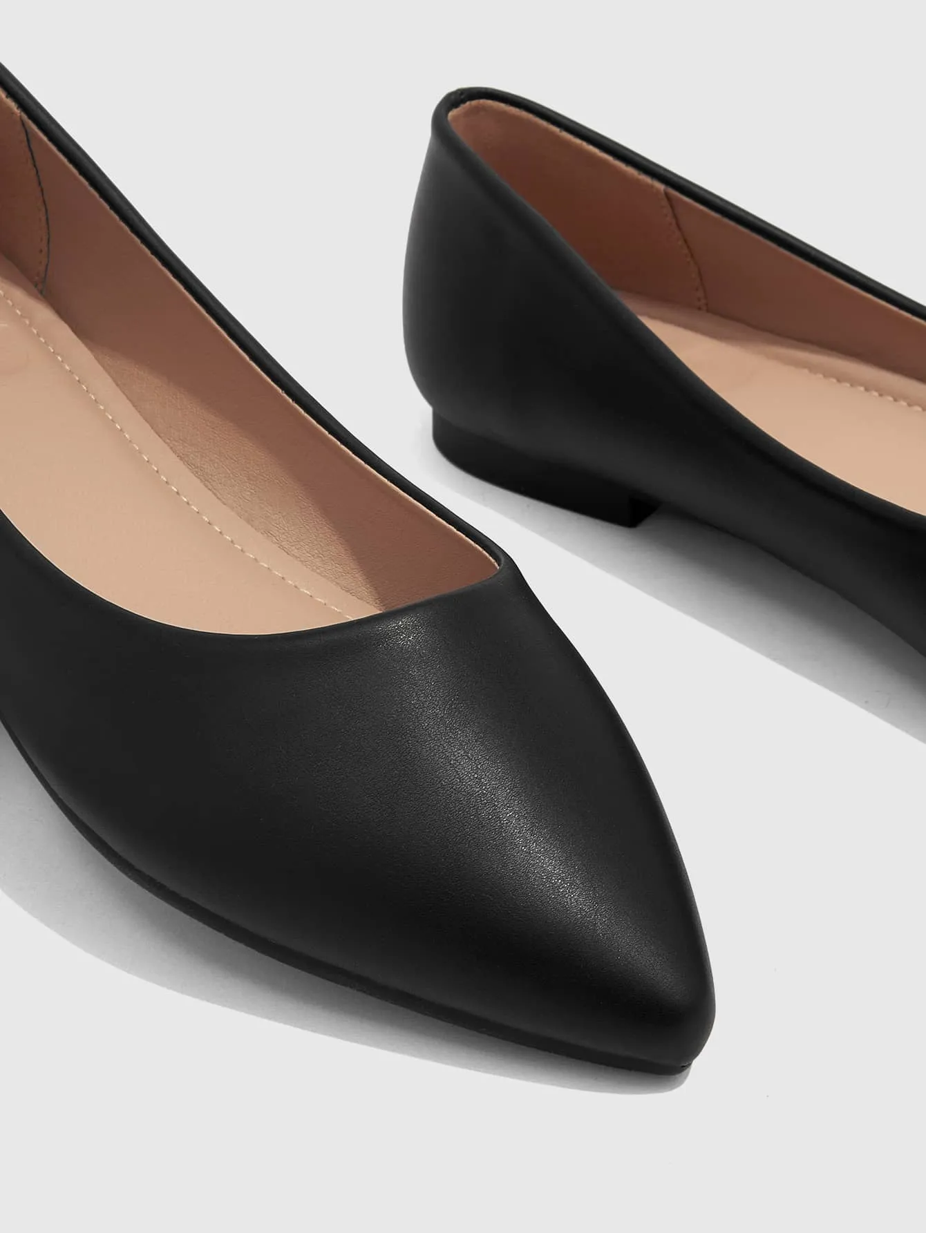 CUCCOO BIZCHIC Minimalist Point Toe Ballet Flats For Summer Vacation Shoes Summer Sale Back To School Shoes College Student Shoes