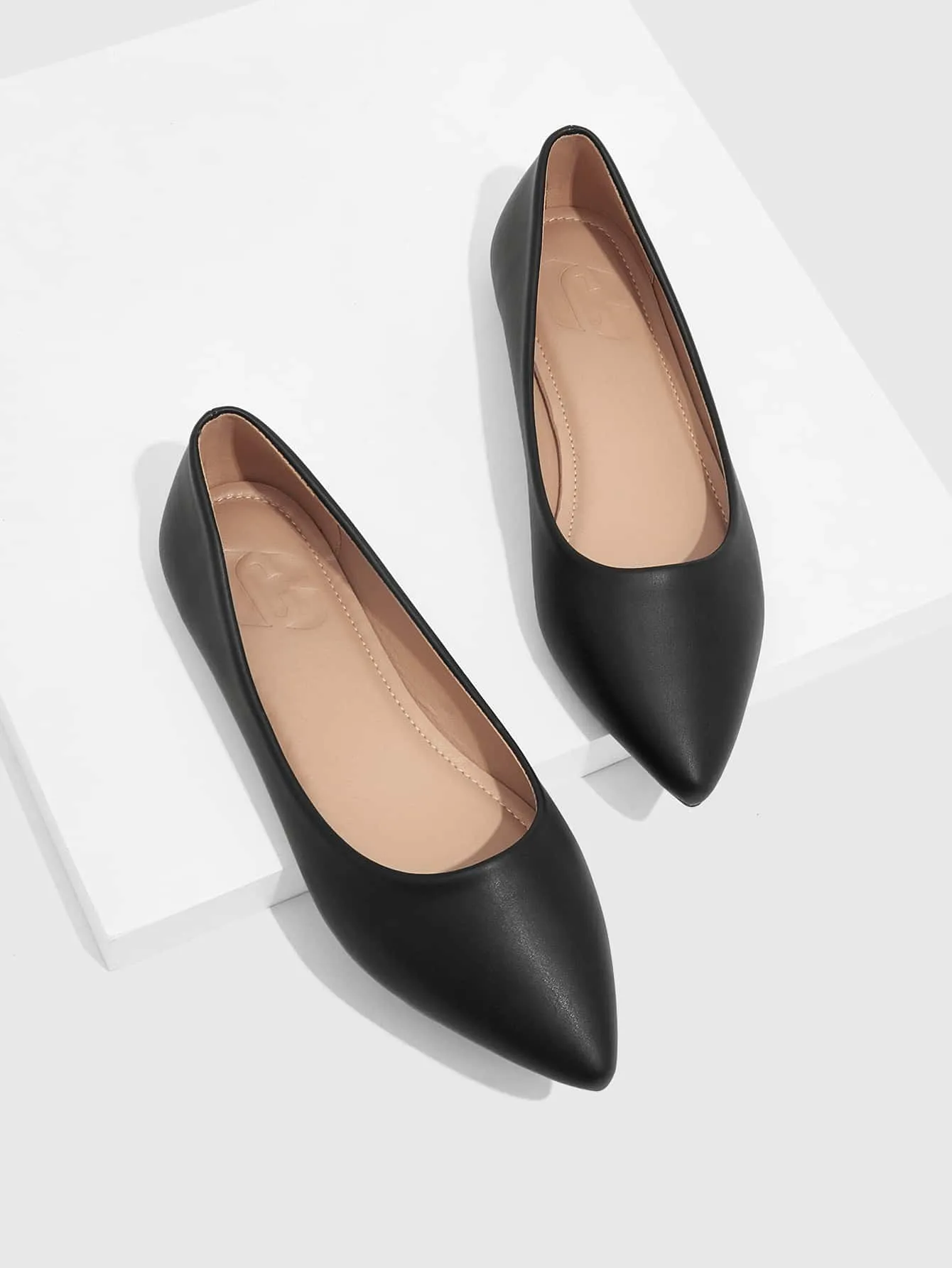 CUCCOO BIZCHIC Minimalist Point Toe Ballet Flats For Summer Vacation Shoes Summer Sale Back To School Shoes College Student Shoes