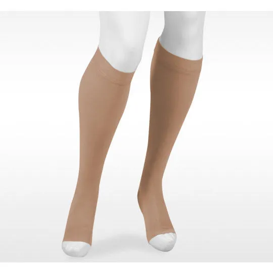 Juzo Move Max Knee High Compression Stockings with Silicone Band, 20-30 mmHg, Open Toe