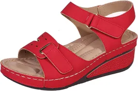 Lausiuoe Orthopedic Sandals For Women Plantar Fasciitis Arch Heel Support Dressy Summer Orthotic Slide Casual Walking Shoes