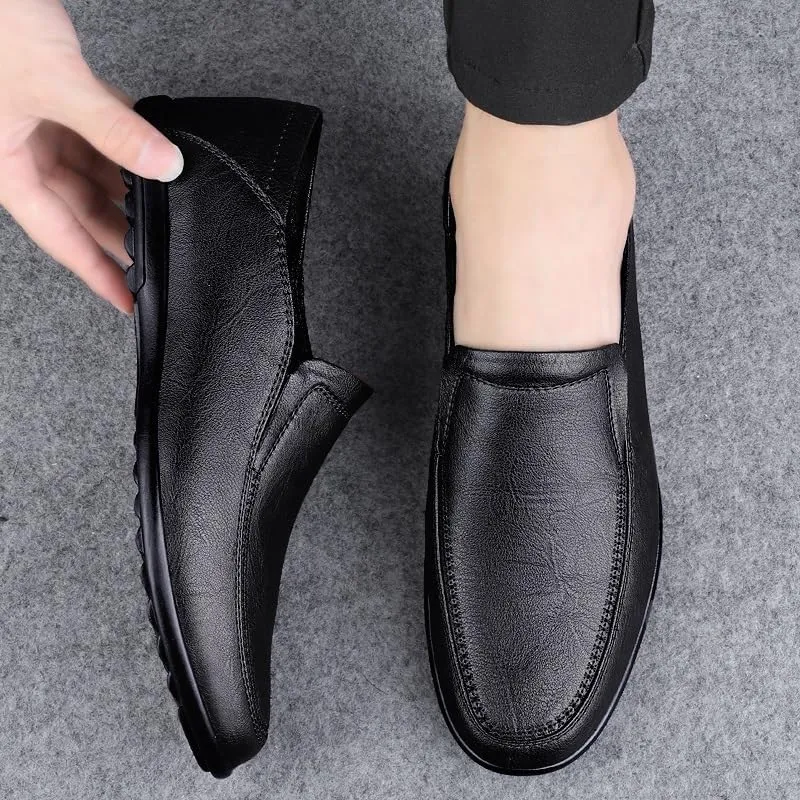 Men Business Dress Casual Fashion Elegant Formal Shoes Slip-on Evening Dress Loafers Party Tassel Leather Shoes Wedding Shoes