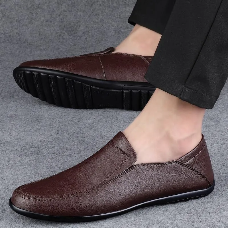 Men Business Dress Casual Fashion Elegant Formal Shoes Slip-on Evening Dress Loafers Party Tassel Leather Shoes Wedding Shoes