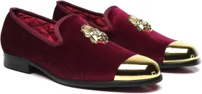 Men's Loafers Fashion Gold Buckle Wedding Party Shoes