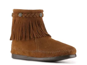 Minnetonka Suede Fringe Booties - Size 7