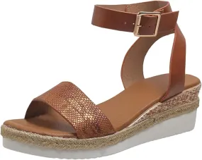 Orthopedic Sandals for Women Casual Strappy Slip on Sandal Beach Boho Sandal Comfortable Outdoor Shoes Open Toe Ankle Strap Platform Sandals 2025