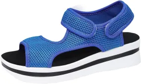 Sandals for Women Summer 2025 Comfortable Wedge Platform Sandals Fashion Trendy Dressy Slip-on Open-Toe Shoes with Arch Support Sport Outdoor Sandal Summer Orthopedic Shoes 2025