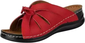 Sandals Women Comfortable Dressy Arch Support Orthopedic Flip Flops Low Wedge Hiking Walking Summer Orthotic Slides Slippers