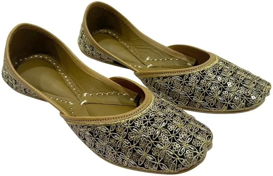 Stylish Handmade Punjabi Jutti - Flat Ballet Shoes & Indian Bridal Footwear for Women
