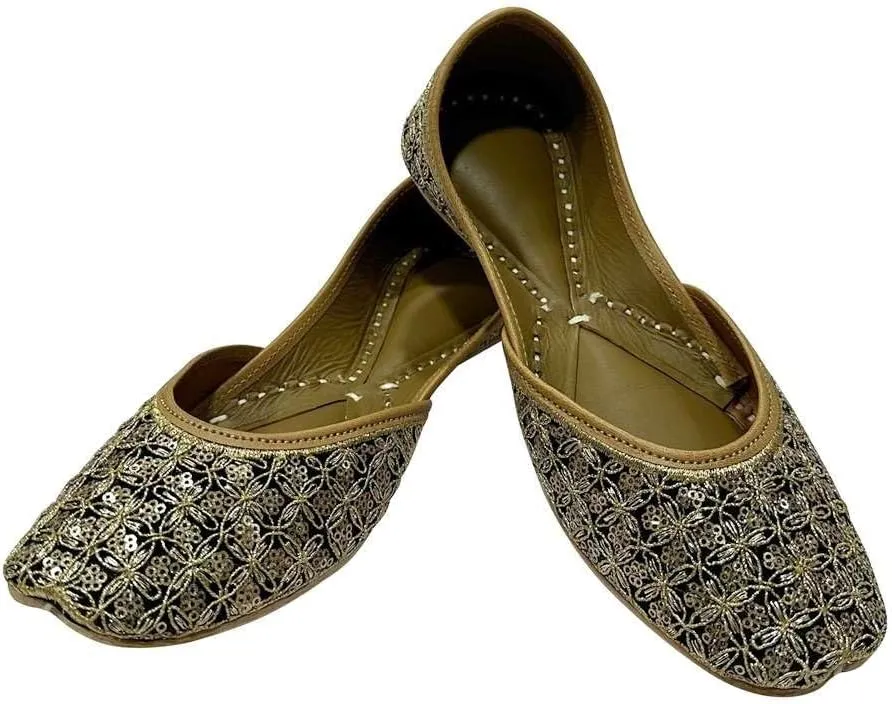 Stylish Handmade Punjabi Jutti - Flat Ballet Shoes & Indian Bridal Footwear for Women