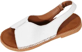 Summer Sandals for Women Open Toe Flat Sandals Summer Beach Shoes Casual Slingback Sandal Comfortable Sandal 2025