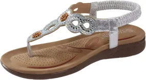 Temperament Flat Bottom Sandals for Women Versatile Casual Dressy Footwear Comfortable Walking Flat Sandals