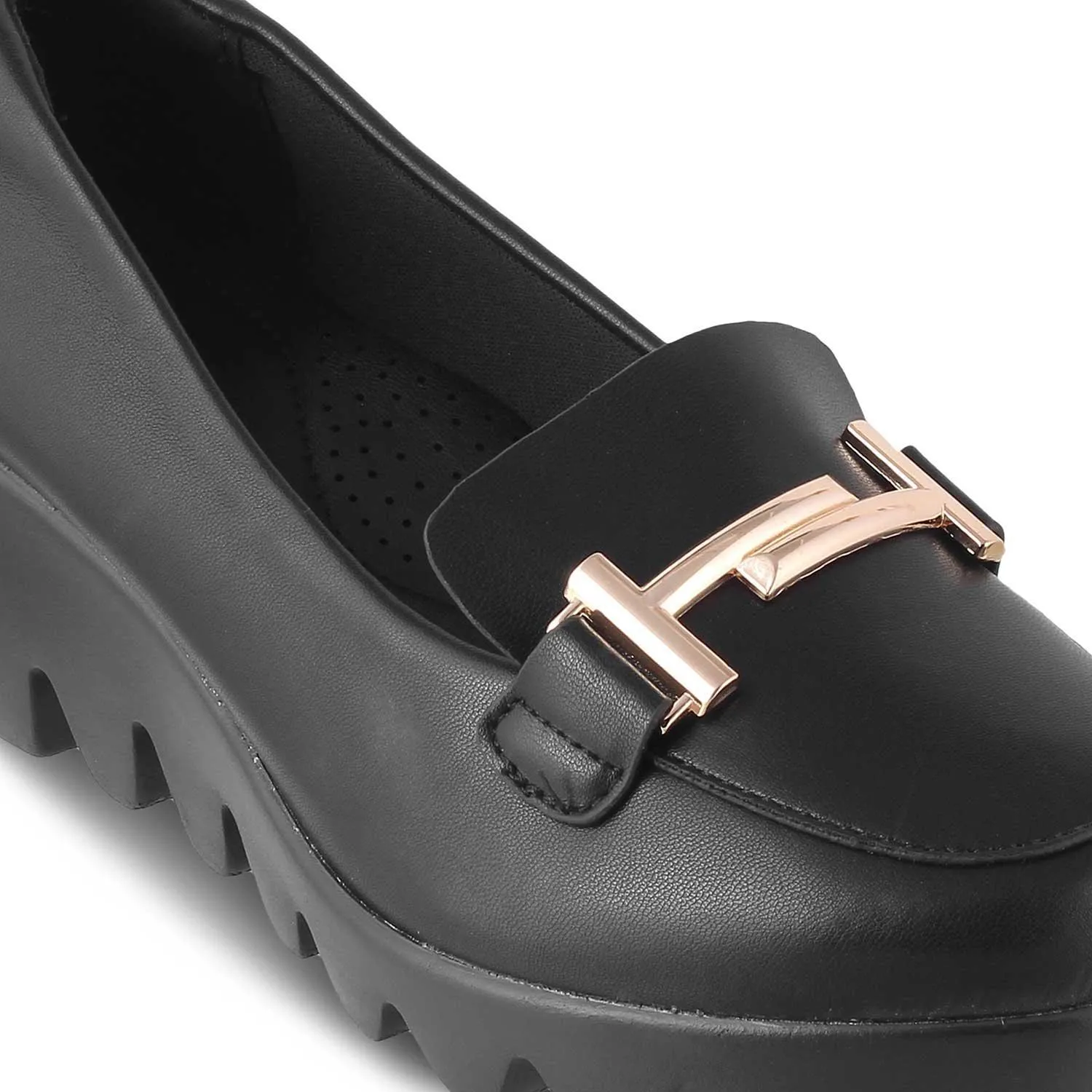 The Torock Black Women's Dress Wedge Sandals Tresmode
