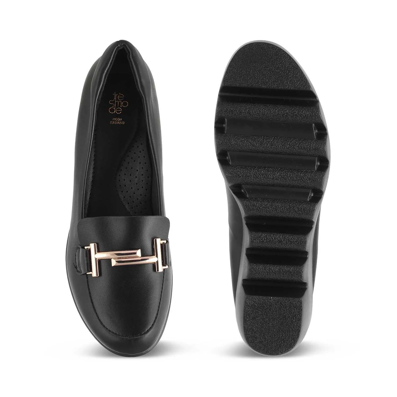 The Torock Black Women's Dress Wedge Sandals Tresmode