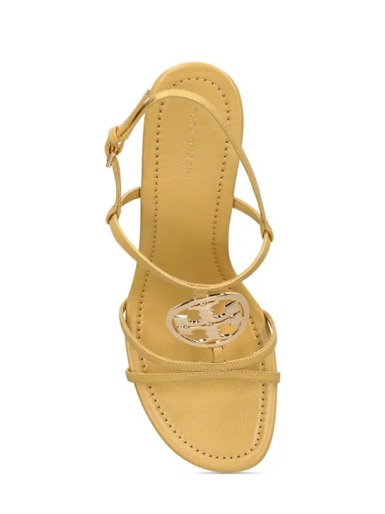 Tory Burch   95mm Capri Miller leather wedge sandals 